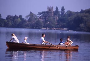 Boating on Ellesmere Mere